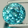 2.49 Ct. Oval Shape Natural Blue Zircon Gemstone Cambodia