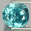 Blue Zircon 3.22 Ct. Oval Shape 8 x 7.3 x 5.4 Mm. Natural Gemstone Cambodia
