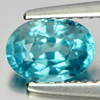 1.40 Ct. Vivid Natural Gemstone Blue Zircon Oval Shape 1.40 Ct. Vivid Natural Gemstone Blue Zircon Oval Shape