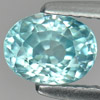 1.55 Ct. Oval Shape Natural Blue Zircon Gemstone