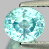 1.31 Ct. Good Natural Blue Zircon Gemstone Oval Cut