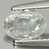 1.00 Ct. Natural White Zircon Gemstone Oval Shape