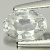 1.24 Ct. 7 x 5 Mm. Natural White Zircon Gemstone Oval Shape