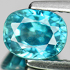 1.97 Ct. Good Color Oval Shape Natural Blue Zircon Gemstone