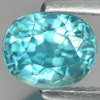 Blue Zircon Natural Gemstone 1.56 Ct. Oval Shape 6.3 x 5 x 4.6 Mm. Cambodia
