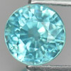 Blue Zircon 1.59 Ct. Round Shape 5.8 Mm. Natural Gemstone From Cambodia