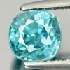 Natural Gemstone 1.73 Ct. 6 x 5.8 mm.Cushion Shape Blue Zircon Cambodia