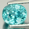 Nice Gem 1.67 Ct. Natural Blue Zircon Oval Shape Cambodia