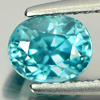 1.59 Ct. Good Natural Gemstone Oval Shape Blue Zircon From Cambodia