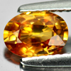 1.28 Ct. Good Color Natural Gemstone Yellow Zircon Oval Shape Cambodia