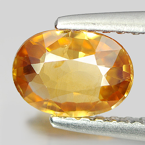 Natural Orangish Yellow Zircon Gemstones 1.02 Ct. Oval Shape 7 x 5.2 Mm. Natural Orangish Yellow Zircon Gemstones 1.02 Ct. Oval Shape 7 x 5.2 Mm.