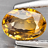 1.39 Ct. 7 x 5 mm. Oval Shape Natural Imperial Zircon Gemstone Cambodia