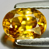 1.58 Ct. 7 x 5 mm. Oval Shape Natural Yellow Zircon Gemstone