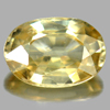 1.17 Ct. 7.2 x 5mm. Oval Shape Natural Gemstone Light Yellow Zircon