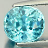2.95 Ct. Oval Shape Natural Gemstone Blue Color Zircon From Cambodia