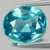 3.49 Ct. Good Oval Shape Natural Blue Zircon Gemstones