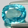 Blue Zircon 4.43 Ct. Cushion Shape 9.5 x 7.6 Mm. Natural Gemstone Cambodia