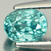1.60 Ct. Good Gemstone Natural Blue Zircon Oval Shape From Cambodia