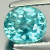1.43 Ct. Beauteous Gems Natural Blue Zircon Oval Shape Cambodia