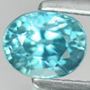Blue Zircon 1.65 Ct. Oval Shape Size 6.5 x 5.2 Mm. Natural Gemstone Cambodia