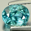 Blue Zircon 0.69 Ct. Cushion Shape 6.2 x 5 x 4 Mm. Natural Gemstone Cambodia