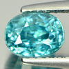 1.65 Ct. Oval Shape Natural Alluring Gems Blue Zircon Cambodia