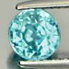 1.34 Ct. Natural Gemstone Blue Zircon Round Shape Cambodia