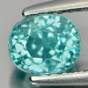1.34 Ct. Natural Cushion Shape Blue Zircon Gemstone Cambodia