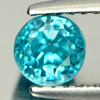1.09 Ct. Natural Gem Blue Zircon Round Shape From Cambodia