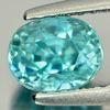 Nice Color 1.47 Ct. Oval Shape Natural Gemstone Blue Zircon Cambodia