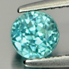1.13 Ct. Natural Gem Blue Zircon Round Shape