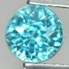 Blue Zircon 1.38 Ct. Round Shape Size 5.5 Mm. Natural Gemstone Cambodia