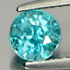 Natural Gemstone 1.12 Ct. Round Shape Blue Zircon Cambodia