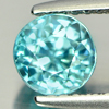 Blue Zircon 1.45 Ct. Round Shape 5.7 Mm. Natural Gemstone From Cambodia