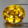 Yellow Zircon 11.78 Ct. Clean Oval 12.8 x 10.3 Mm. Natural Gemstone Cambodia