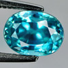 Blue Zircon 2.08 Ct. VVS Oval Shape 7.3 x 5.5 x 5.2 Mm Natural Gemstone Cambodia