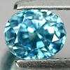 Blue Zircon 1.49 Ct. VS Oval Shape 5.8 x 4.8 Mm. Natural Gemstone Cambodia