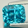 1.56 Ct. Octagon Natural Blue Color Zircon Gemstone Cambodia