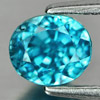 1.42 Ct. Natural Gem Blue Color Zircon Oval Shape Cambodia