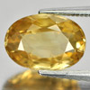 Yellow Zircon 4.49 Ct. Oval Shape 11 x 7.6 Mm. Natural Gemstone From Cambodia