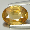1.94 Ct. Oval Shape Natural Yellow Color Zircon Gemstone