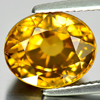 Yellow Zircon 8.41 Ct. Clean Oval Shape 11.2 x 9.3 Mm. Natural Gemstone Cambodia