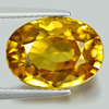 Yellow Zircon 10.49 Ct. Clean Oval 13.2 x 9.7 Mm. Natural Gemstone Cambodia