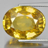 Yellow Zircon 11.36 Ct. Clean Oval Shape 14.2 x 11 Mm. Natural Gemstone Cambodia