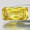 Yellow Zircon 4.57 Ct. Octagon Shape 12.5 x 6.5 Mm. Natural Gemstone Cambodia