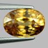 Yellow Zircon 4.00 Ct VVS Oval Shape 10 x 6.9 Mm. Natural Gemstone From Cambodia