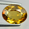 Yellow Zircon 4.23 Ct. VVS Oval Shape 9.6 x 7.4 Mm. Natural Gemstone Cambodia