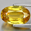 Yellow Zircon 4.62 Ct. Oval Shape 11.2 x 7.1 Mm. Natural Gemstone From Cambodia