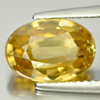 Yellow Zircon 4.69 Ct. Oval Shape 10.5 x 7.5 Mm. Natural Gemstone From Cambodia