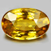 Yellow Zircon 4.44 Ct. Oval Shape 10.9 x 7.3 Mm. Natural Gemstone From Cambodia